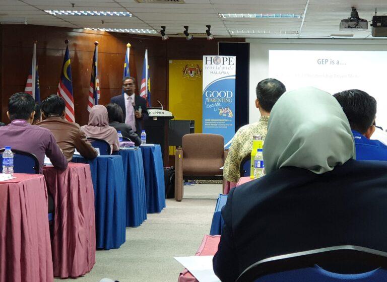 Dr. John Louis leading a workshop for Malaysian officials in 2019.
